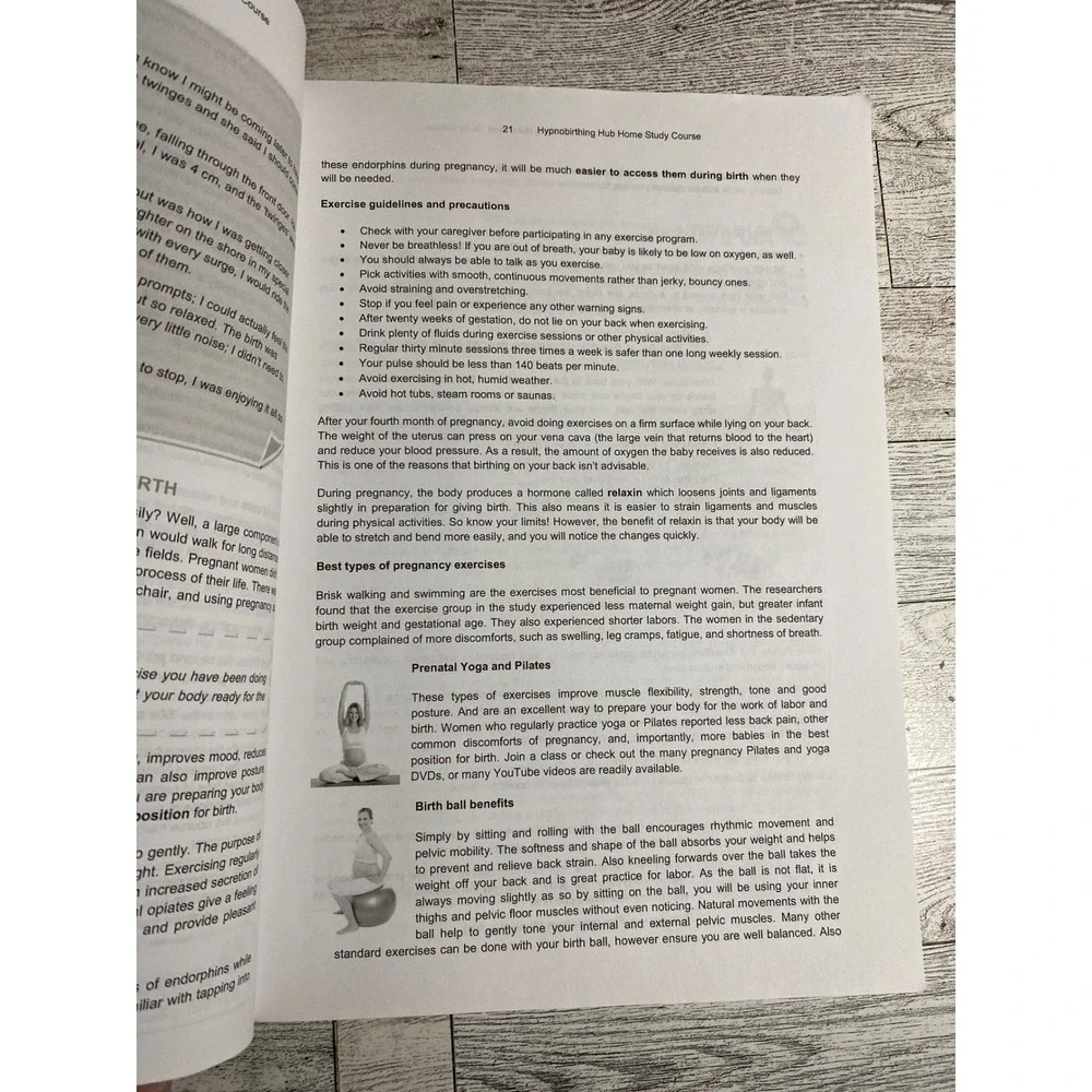 Hypnobirthing Home Study Course Manual Kathryn Clark 2016 Pregnancy‎ Birth Guide